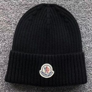 Moncler Black Wool Beanie